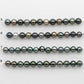 8-9mm Tahitian Pearl in Short Strand with All Natural Color with High Luster for Jewelry Making, SKU# 2407TH