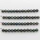 8-9mm Tahitian Pearl in Short Strand with All Natural Color with High Luster for Jewelry Making, SKU# 2407TH