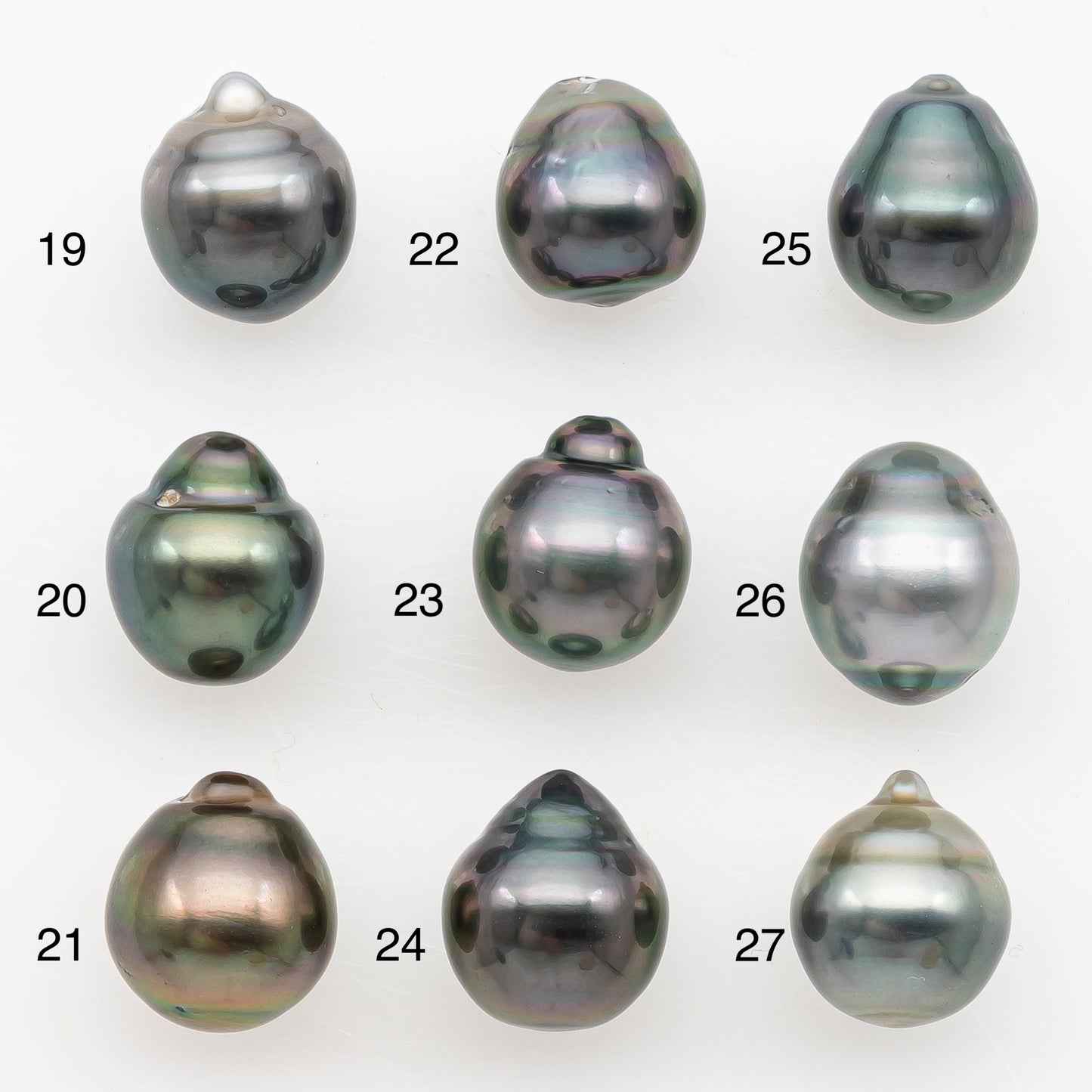 9-10mm Tahitian Pearl Natural Color with Minor Blemishes, Loose Undrilled for Jewelry Making, SKU # 3156TH