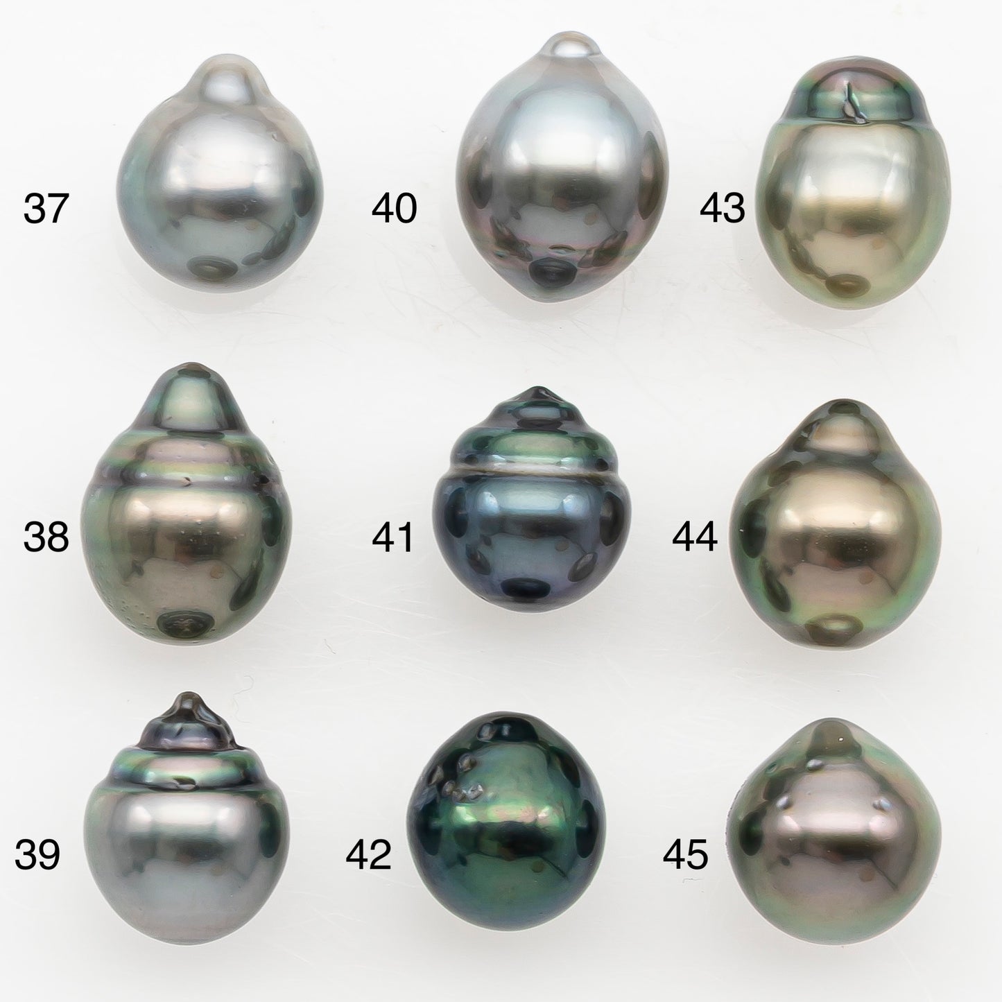 9-10mm Tahitian Pearl Natural Color with Minor Blemishes, Loose Undrilled for Jewelry Making, SKU # 3156TH