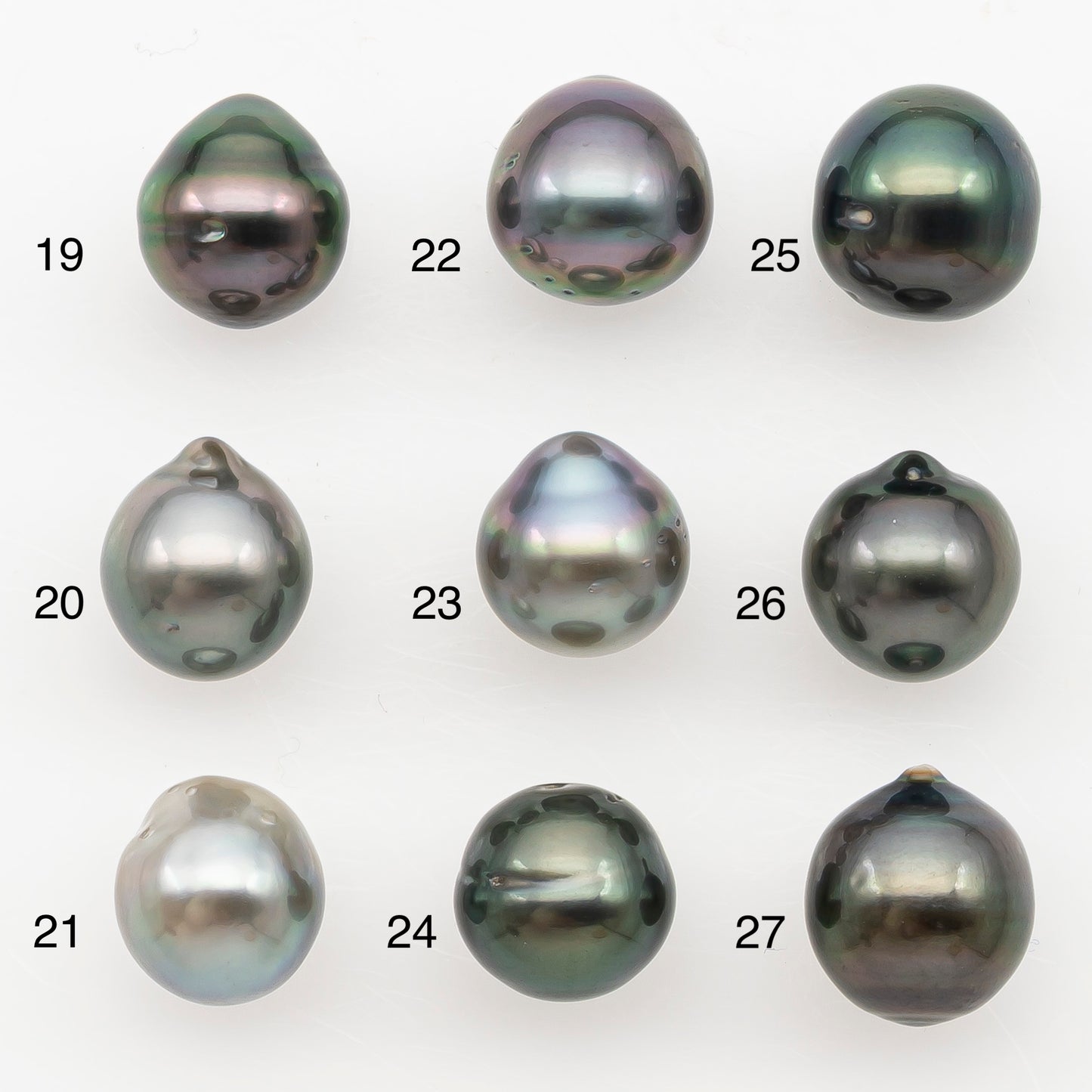 9-10mm Tahitian Pearl Natural Color with Minor Blemishes, Loose Undrilled for Jewelry Making, SKU # 3157TH