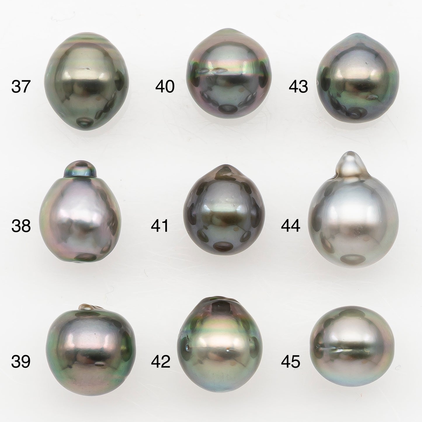 9-10mm Tahitian Pearl Natural Color with Minor Blemishes, Loose Undrilled for Jewelry Making, SKU # 3157TH