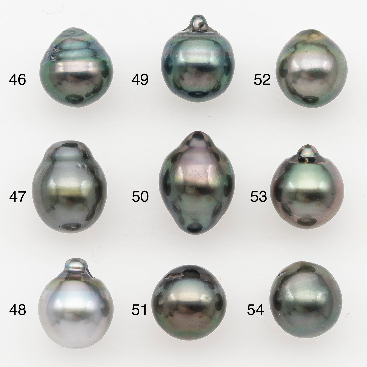 9-10mm Tahitian Pearl Natural Color with Minor Blemishes, Loose Undrilled for Jewelry Making, SKU # 3157TH