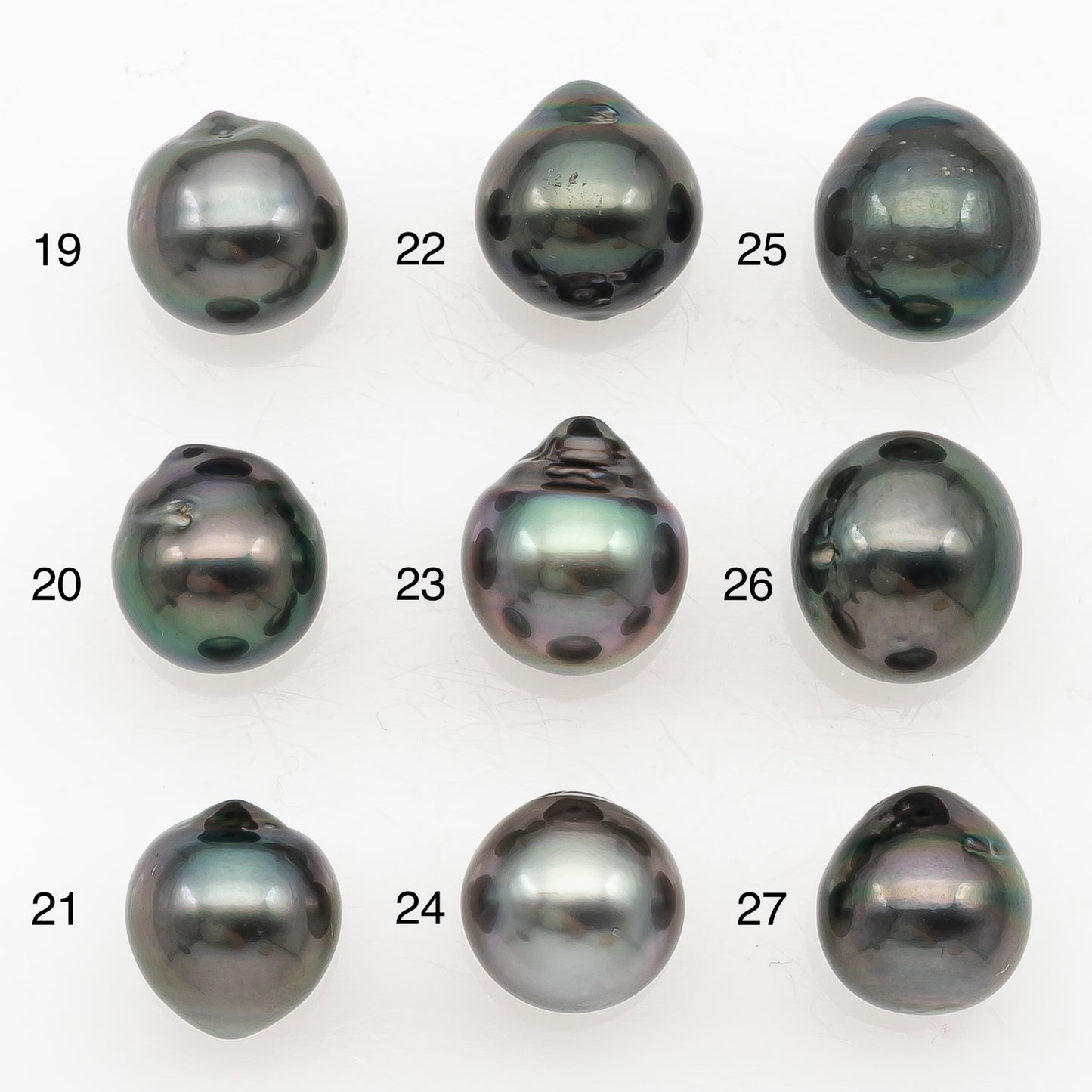 9-10mm Tahitian Pearl Natural Color with Minor Blemishes, Loose Undrilled for Jewelry Making, SKU # 3158TH
