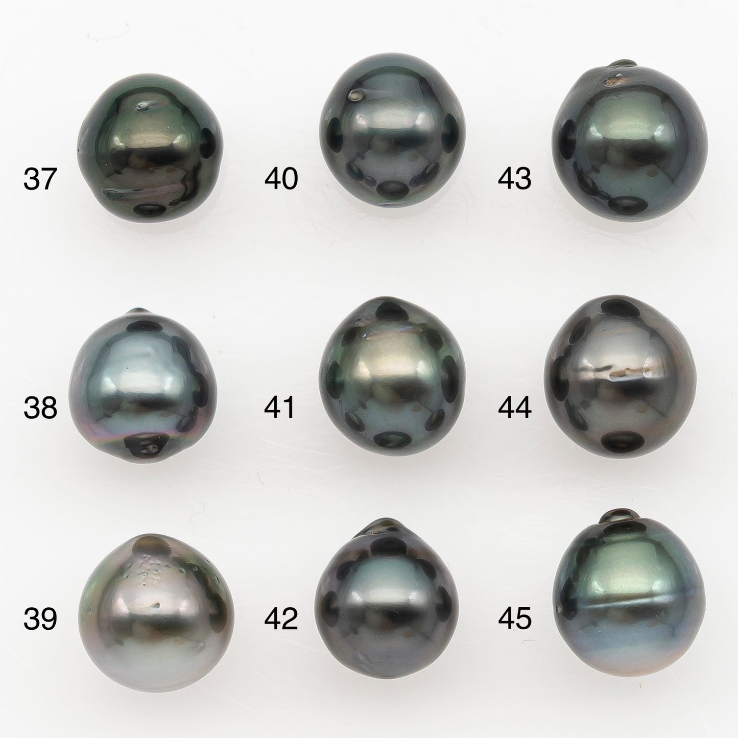 9-10mm Tahitian Pearl Natural Color with Minor Blemishes, Loose Undrilled for Jewelry Making, SKU # 3158TH