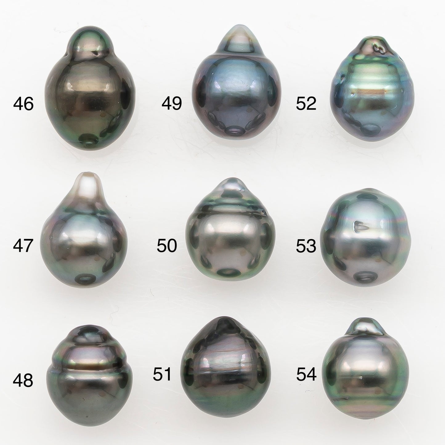 9-10mm Tahitian Pearl Natural Color with Minor Blemishes, Loose Undrilled for Jewelry Making, SKU # 3158TH