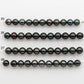 9-10mm Tahitian Pearl in Short Strand with All Natural Color with High Luster for Jewelry Making, SKU#2414TH