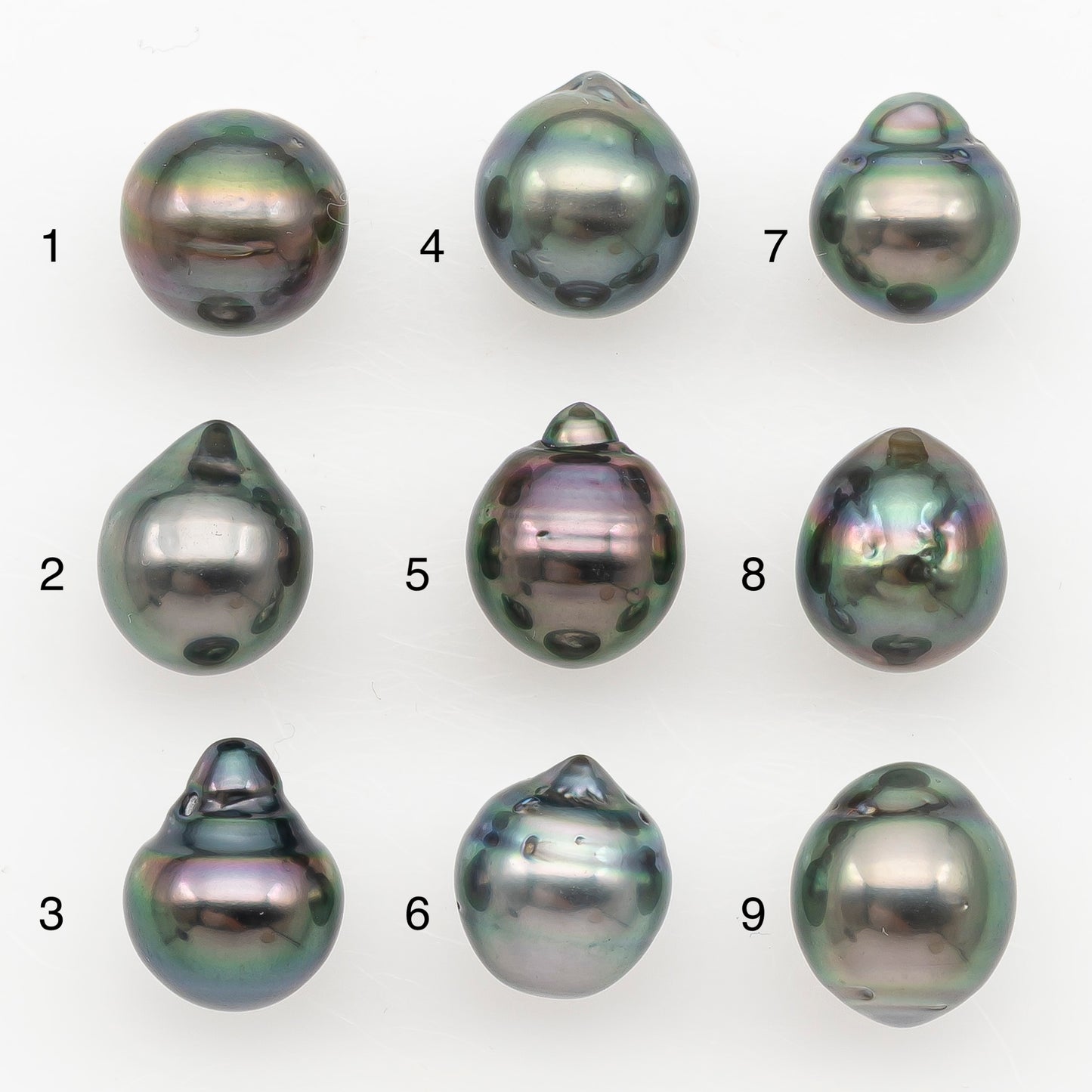 9-10mm Tahitian Pearl Natural Color with Minor Blemishes, Loose Undrilled for Jewelry Making, SKU # 3159TH
