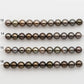 9-10mm Tahitian Pearl in Short Strand with All Natural Color with High Luster for Jewelry Making, SKU#2414TH