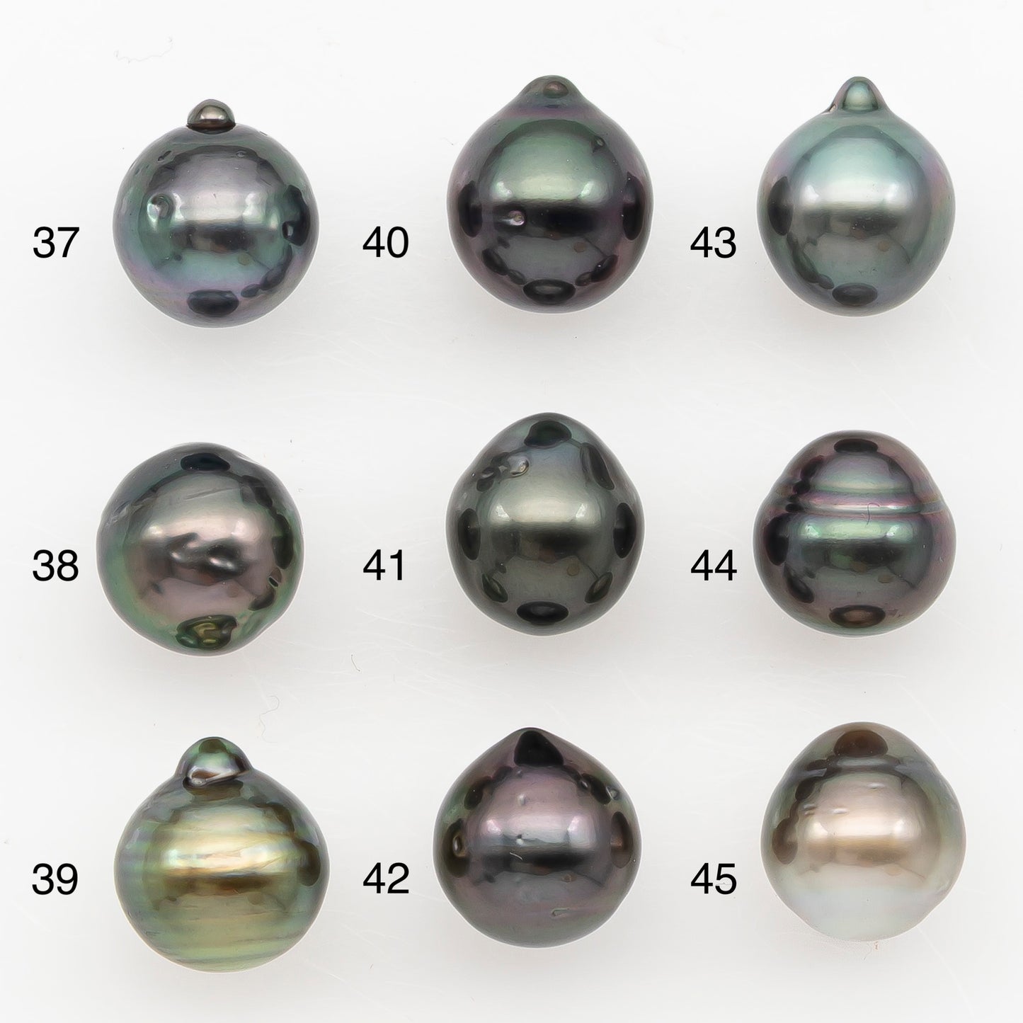 9-10mm Tahitian Pearl Natural Color with Minor Blemishes, Loose Undrilled for Jewelry Making, SKU # 3159TH