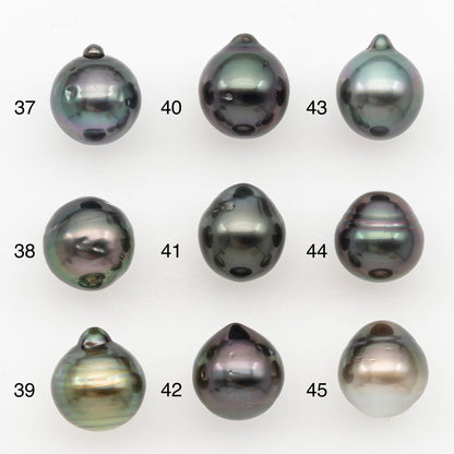 9-10mm Tahitian Pearl Natural Color with Minor Blemishes, Loose Undrilled for Jewelry Making, SKU # 3159TH