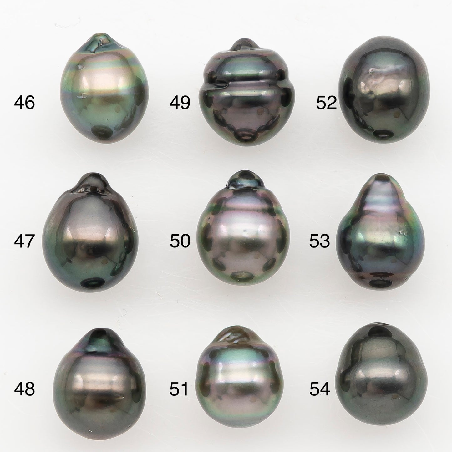 9-10mm Tahitian Pearl Natural Color with Minor Blemishes, Loose Undrilled for Jewelry Making, SKU # 3159TH