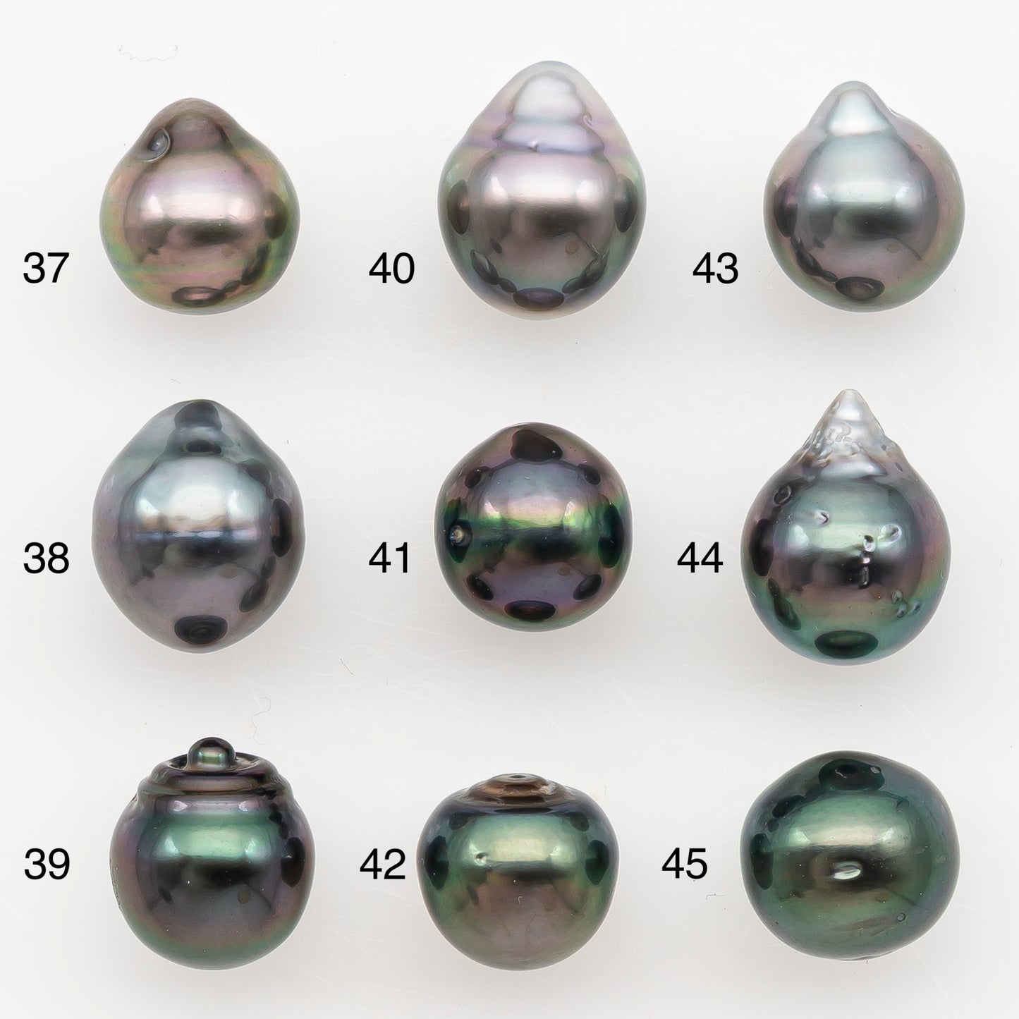 9-10mm Tahitian Pearl Natural Color with Minor Blemishes, Loose Undrilled for Jewelry Making, SKU # 3160TH