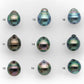 8-9mm Tahitian Pearl in Extremely High Luster and Natural Color, Single Piece Undrilled for Making Jewelry, SKU # 2417TH