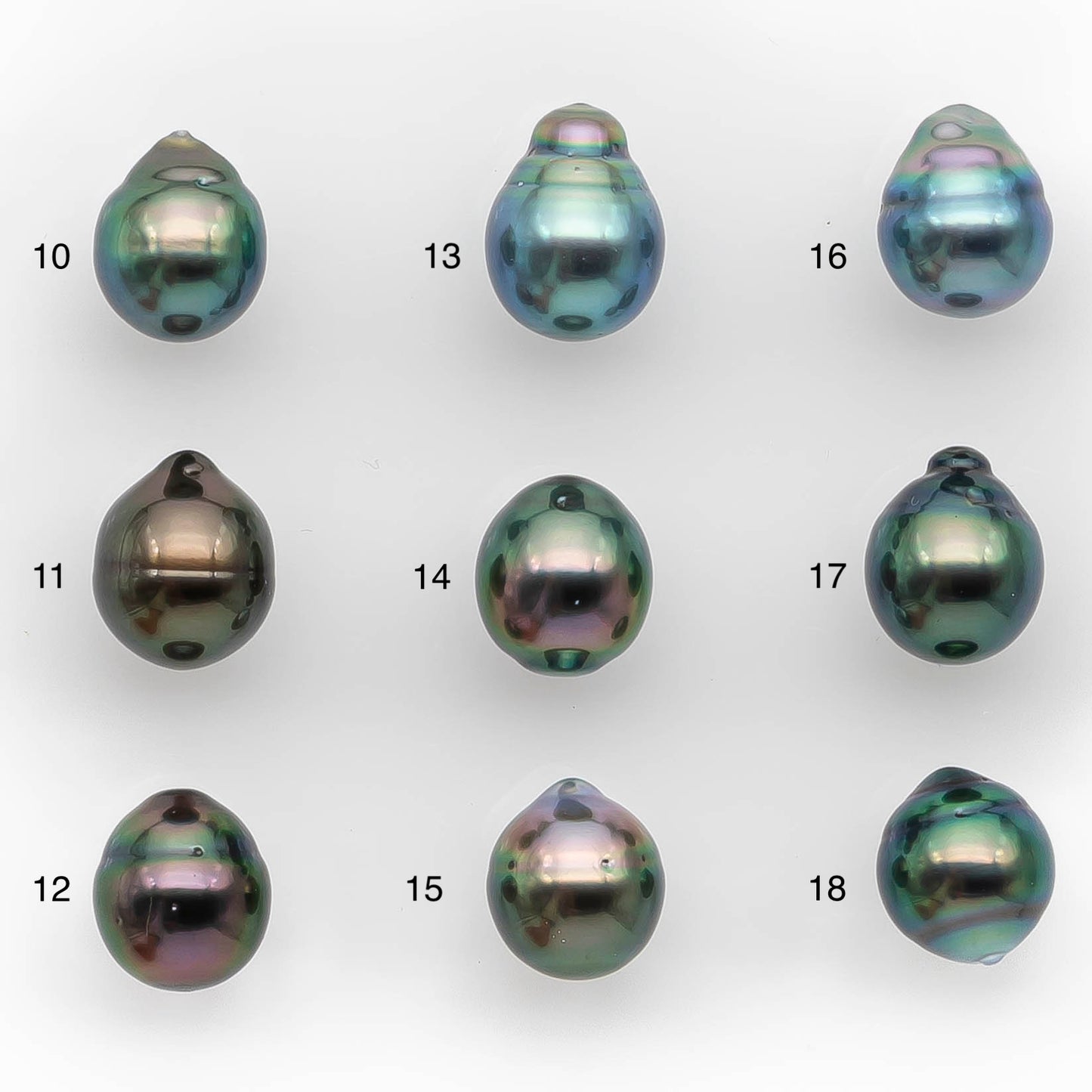 8-9mm Tahitian Pearl in Extremely High Luster and Natural Color, Single Piece Undrilled for Making Jewelry, SKU # 2417TH