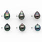 8-9mm Tahitian Pearl in Extremely High Luster and Natural Color, Single Piece Undrilled for Making Jewelry, SKU # 2417TH