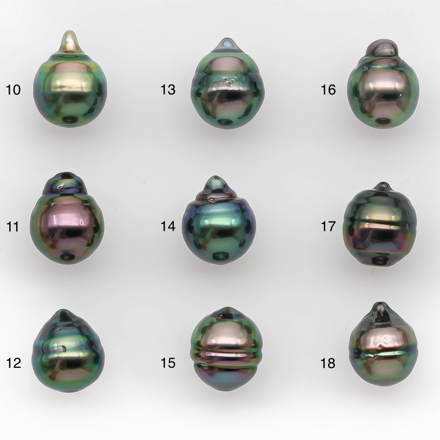 8-9mm Tahitian Pearl in Extremely High Luster and Natural Color, Single Piece Undrilled for Making Jewelry, SKU # 2418TH