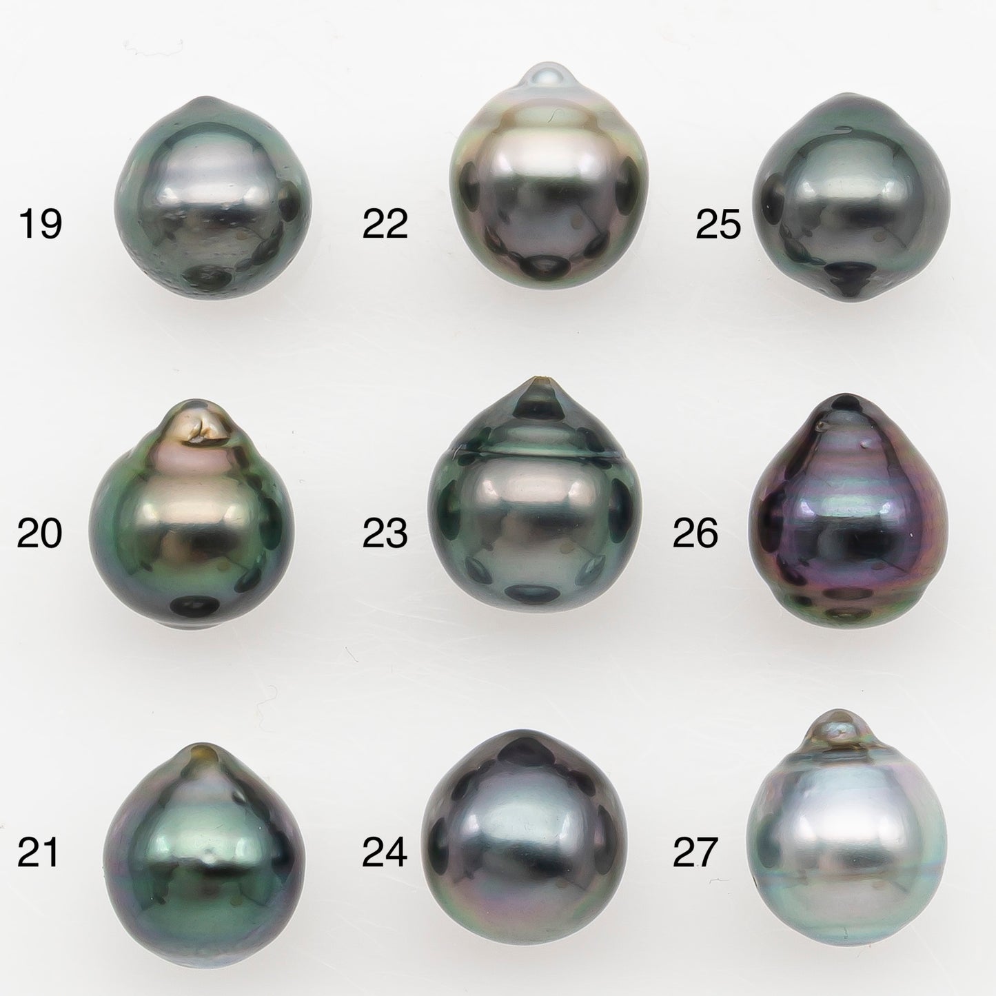 9-10mm Tahitian Pearl Natural Color with Minor Blemishes, Loose Undrilled for Jewelry Making, SKU # 3161TH