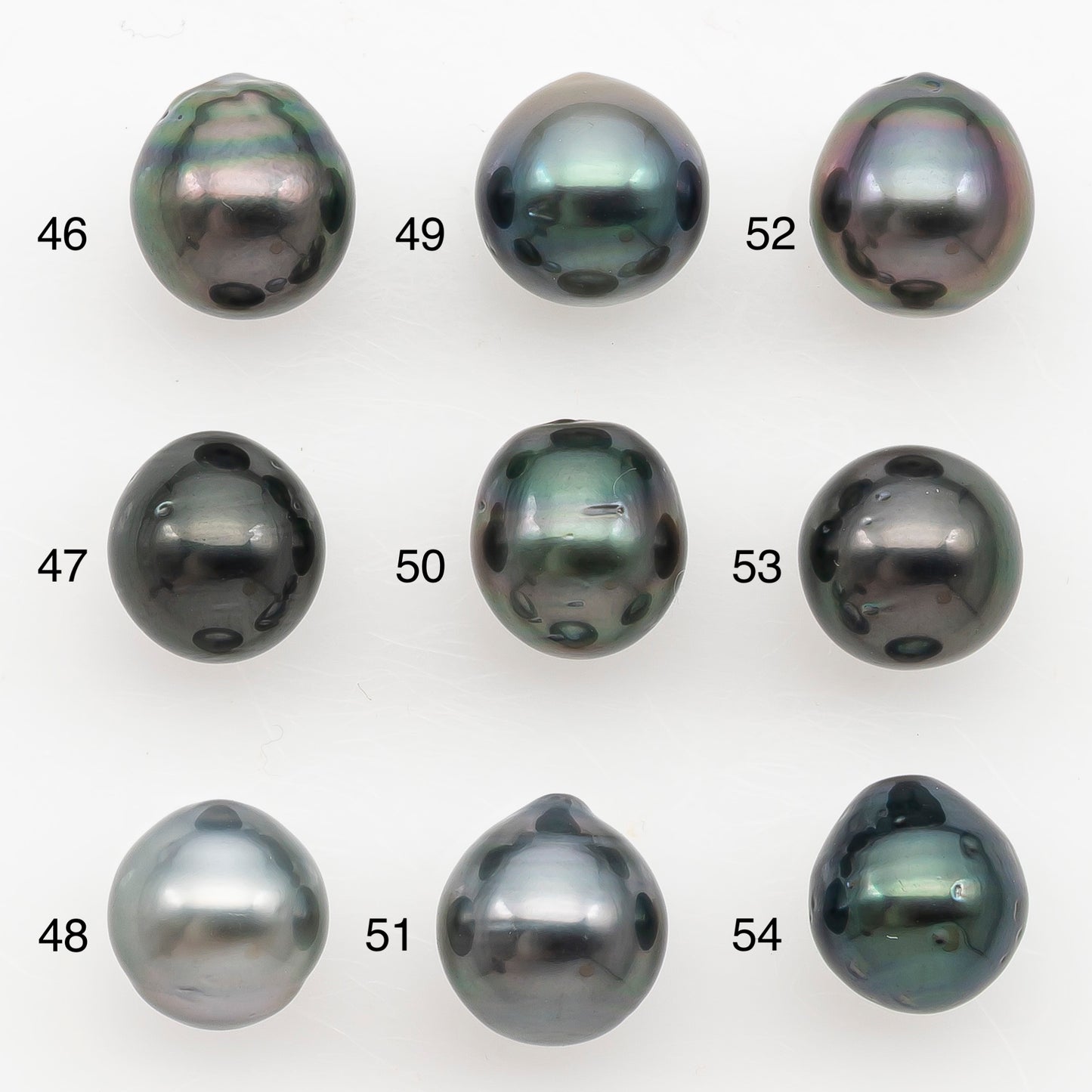 9-10mm Tahitian Pearl Natural Color with Minor Blemishes, Loose Undrilled for Jewelry Making, SKU # 3161TH