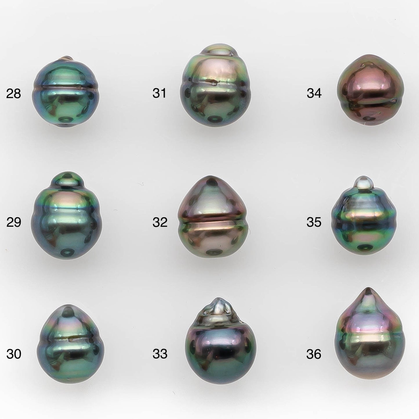 8-9mm Tahitian Pearl in Extremely High Luster and Natural Color, Single Piece Undrilled for Making Jewelry, SKU # 2418TH