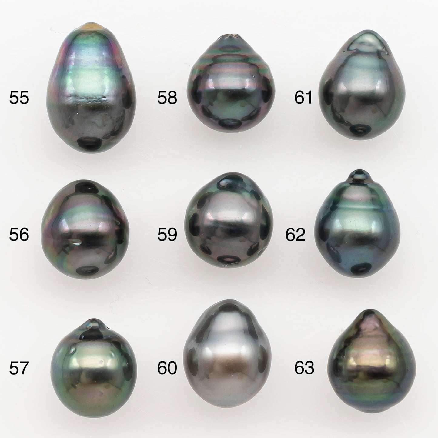 9-10mm Tahitian Pearl Natural Color with Minor Blemishes, Loose Undrilled for Jewelry Making, SKU # 3161TH