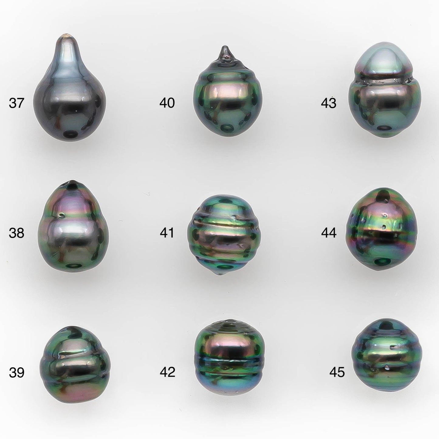 8-9mm Tahitian Pearl in Extremely High Luster and Natural Color, Single Piece Undrilled for Making Jewelry, SKU # 2418TH