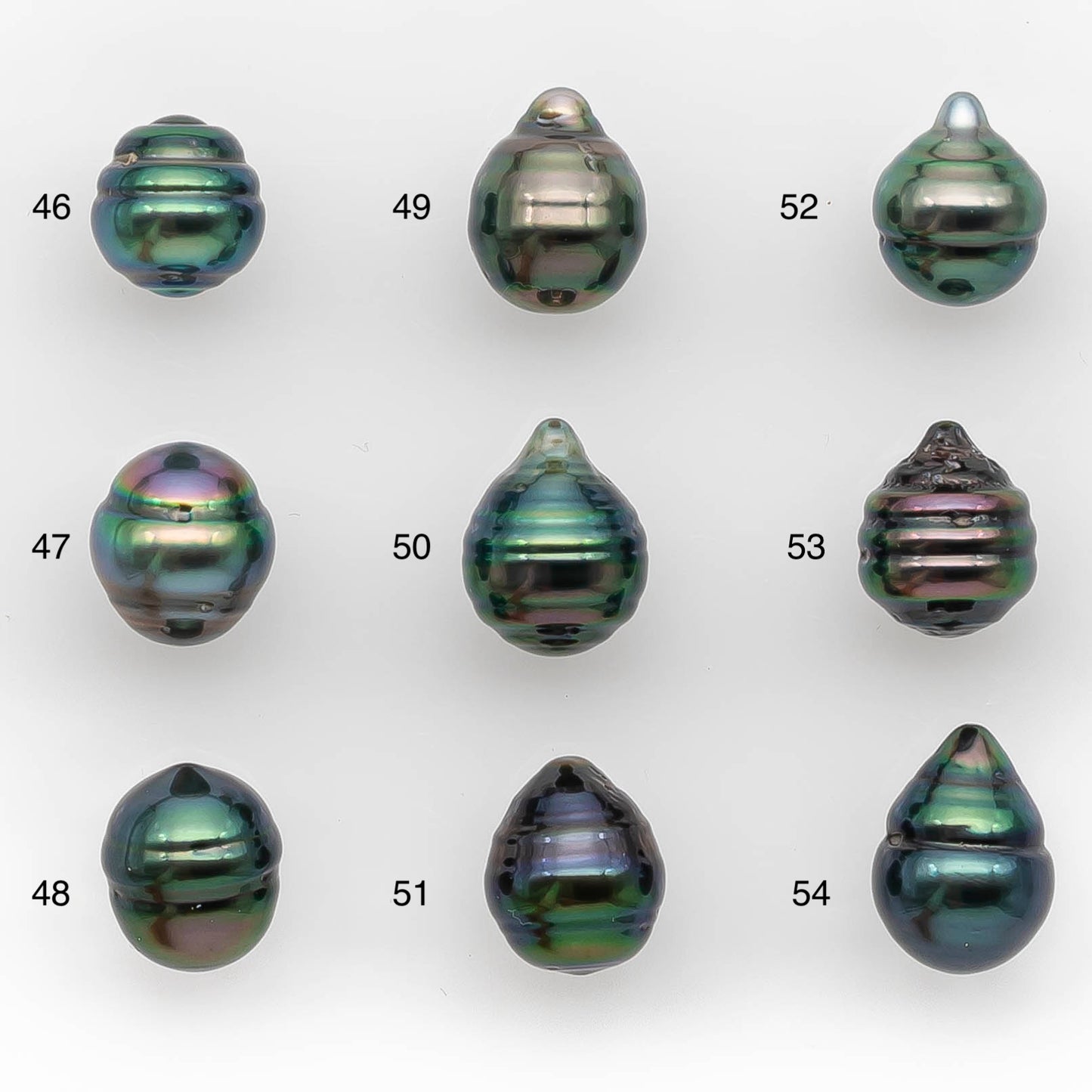 8-9mm Tahitian Pearl in Extremely High Luster and Natural Color, Single Piece Undrilled for Making Jewelry, SKU # 2418TH