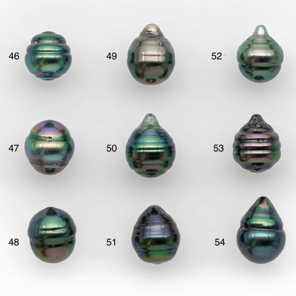 8-9mm Tahitian Pearl in Extremely High Luster and Natural Color, Single Piece Undrilled for Making Jewelry, SKU # 2418TH