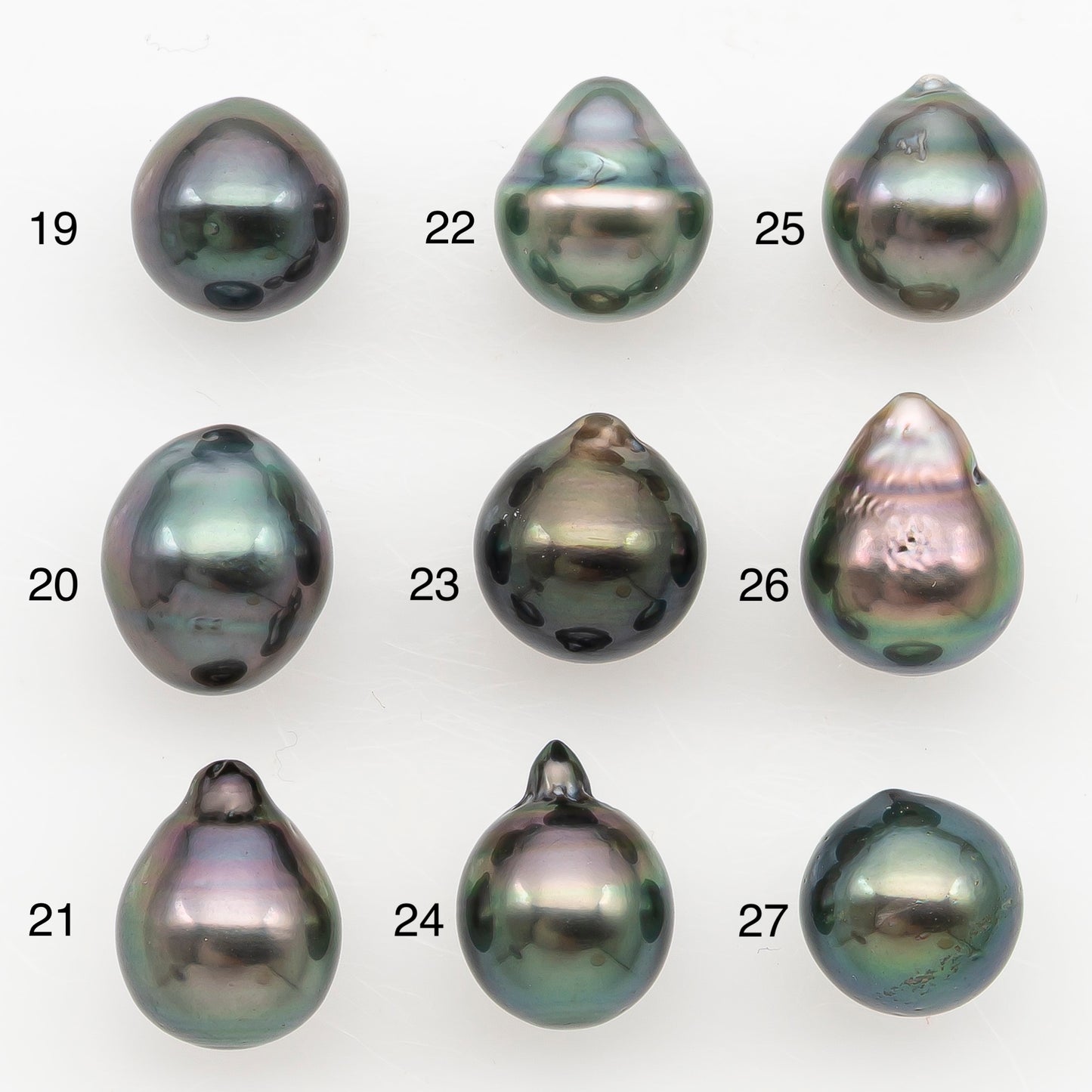 9-10mm Tahitian Pearl Natural Color with Minor Blemishes, Loose Undrilled for Jewelry Making, SKU # 3162TH