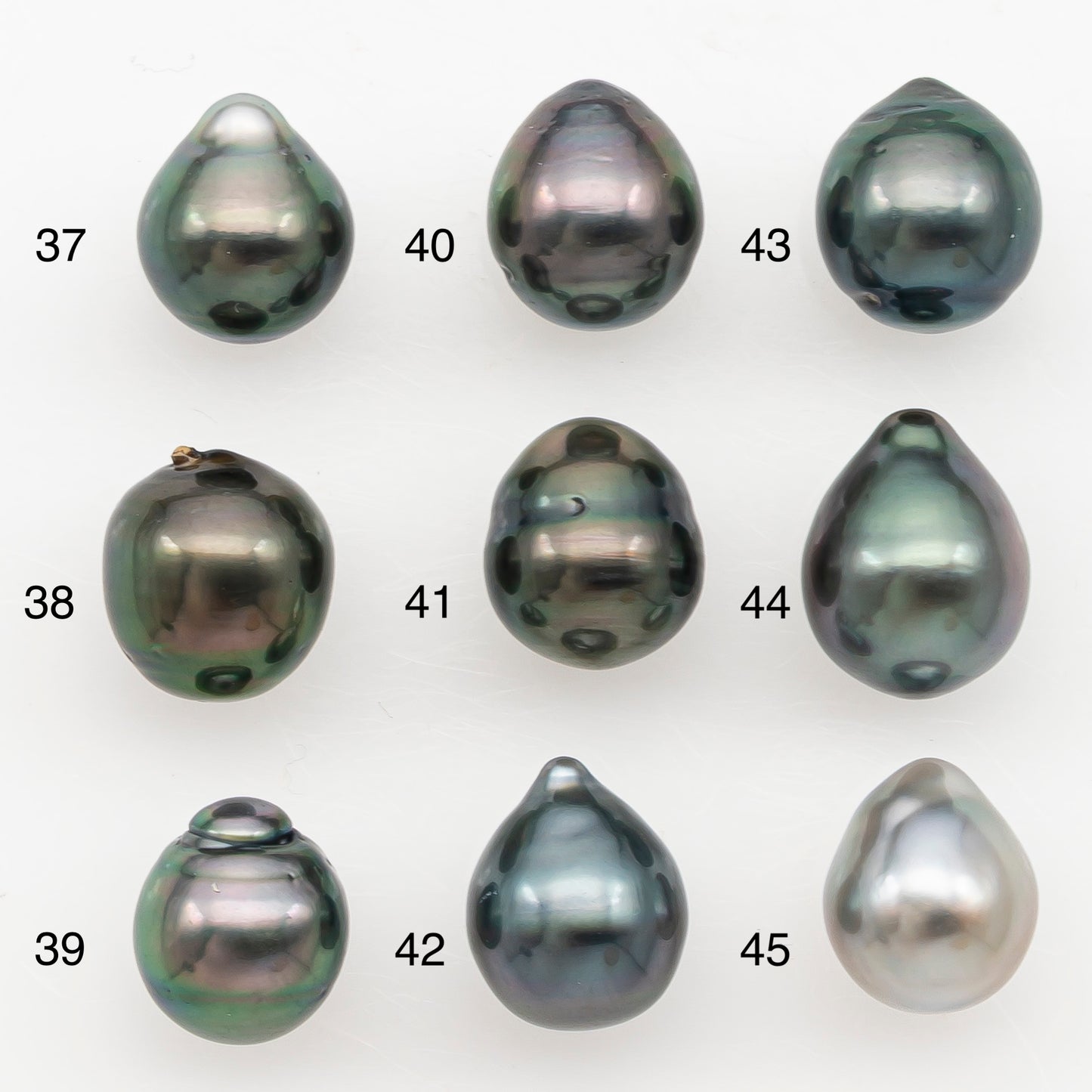 9-10mm Tahitian Pearl Natural Color with Minor Blemishes, Loose Undrilled for Jewelry Making, SKU # 3162TH