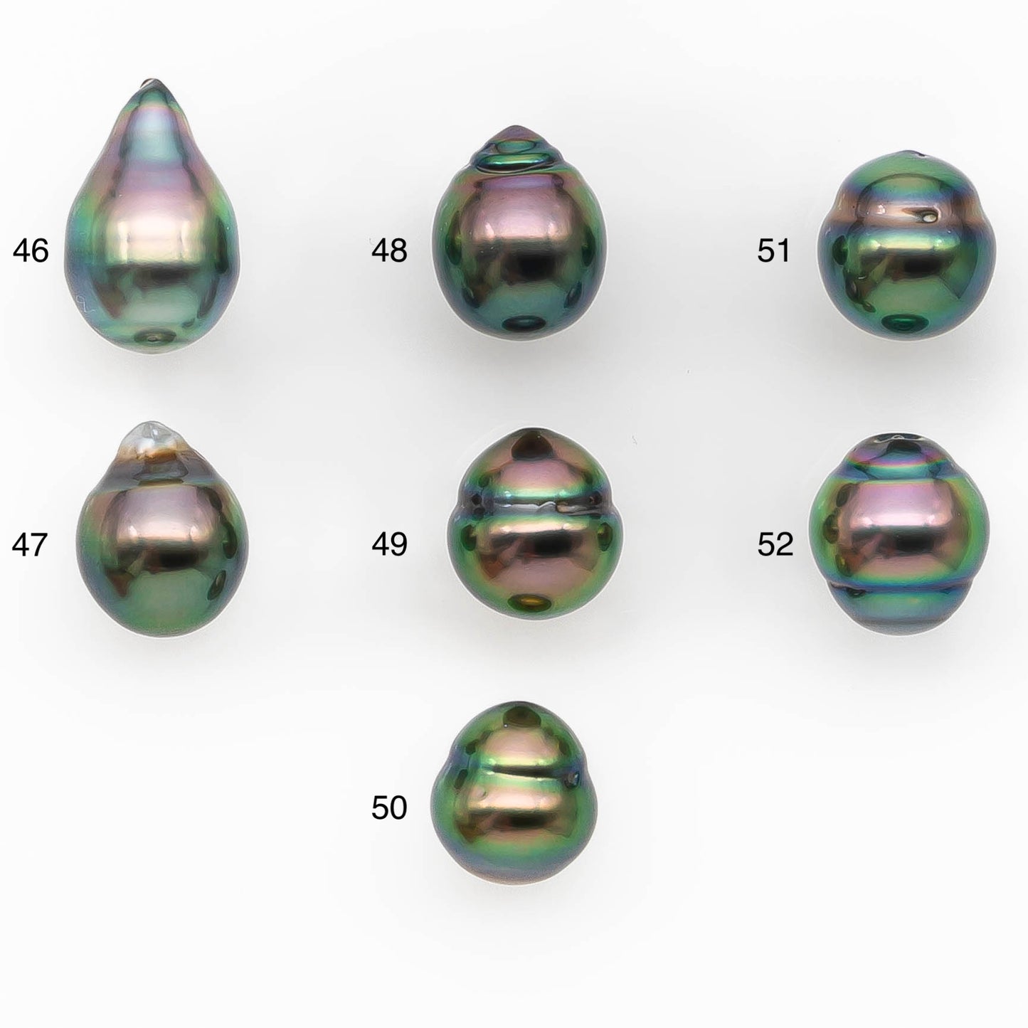 9-10mm Tahitian Pearl in Gorgeous High Luster and Natural Color, Single Piece Undrilled for Making Jewelry, SKU #2419TH