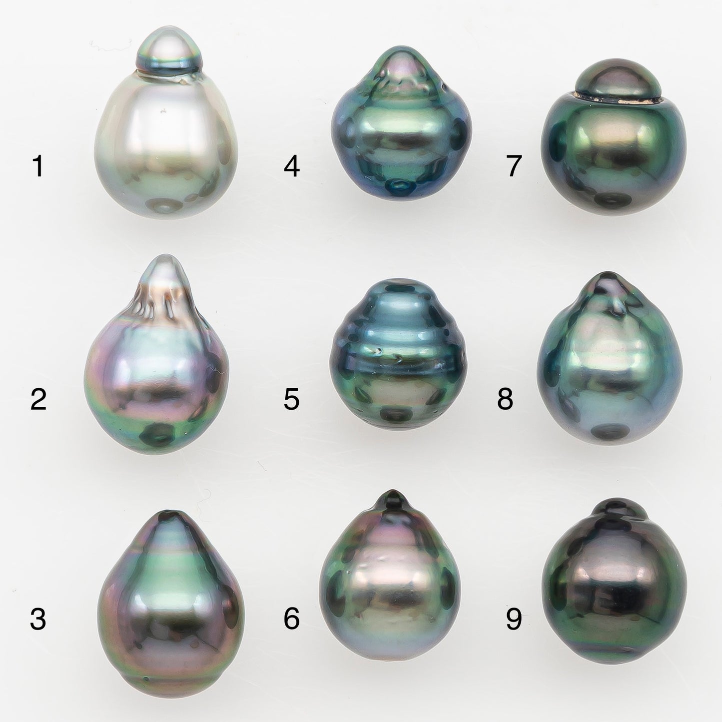 9-10mm Tahitian Pearl Natural Color with Minor Blemishes, Loose Undrilled for Jewelry Making, SKU # 3163TH