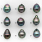 9-10mm Tahitian Pearl in Intense High Luster and Natural Color, Loose Single Piece Undrilled for Making Jewelry, SKU #2420TH