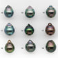 9-10mm Tahitian Pearl in Intense High Luster and Natural Color, Loose Single Piece Undrilled for Making Jewelry, SKU #2420TH