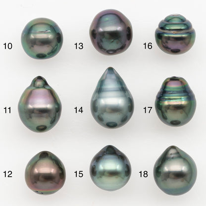 9-10mm Tahitian Pearl Natural Color with Minor Blemishes, Loose Undrilled for Jewelry Making, SKU # 3163TH