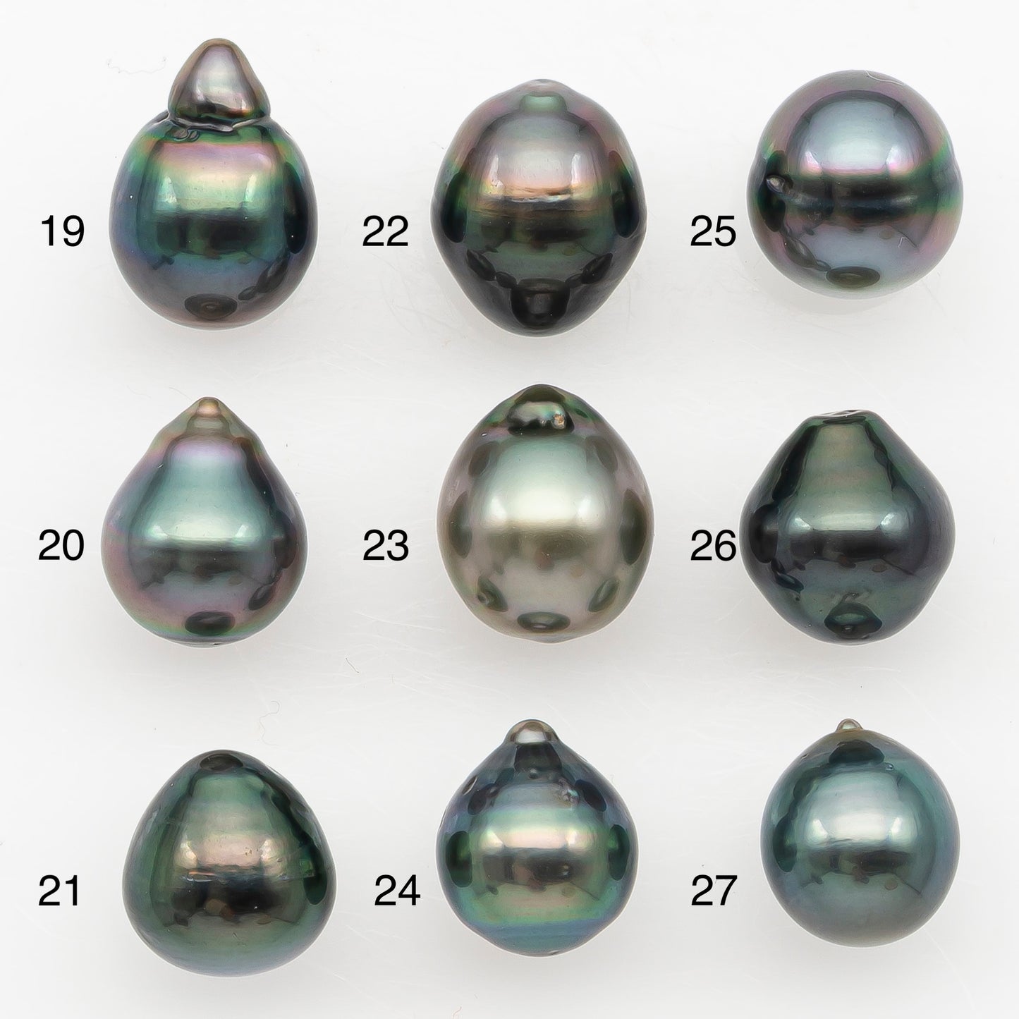 9-10mm Tahitian Pearl Natural Color with Minor Blemishes, Loose Undrilled for Jewelry Making, SKU # 3163TH