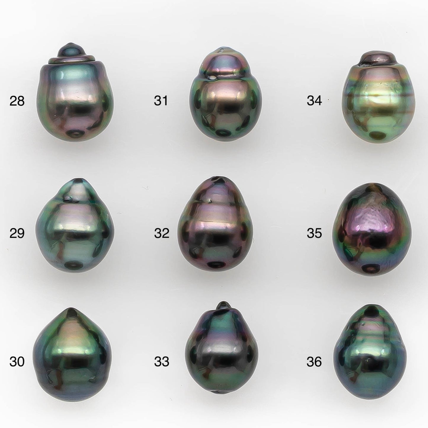 9-10mm Tahitian Pearl in Intense High Luster and Natural Color, Loose Single Piece Undrilled for Making Jewelry, SKU #2420TH