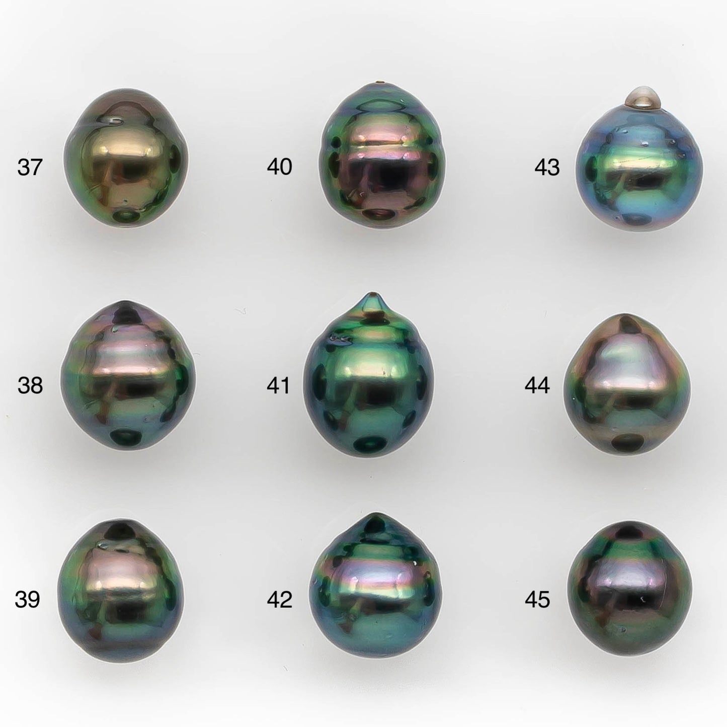 9-10mm Tahitian Pearl in Intense High Luster and Natural Color, Loose Single Piece Undrilled for Making Jewelry, SKU #2420TH