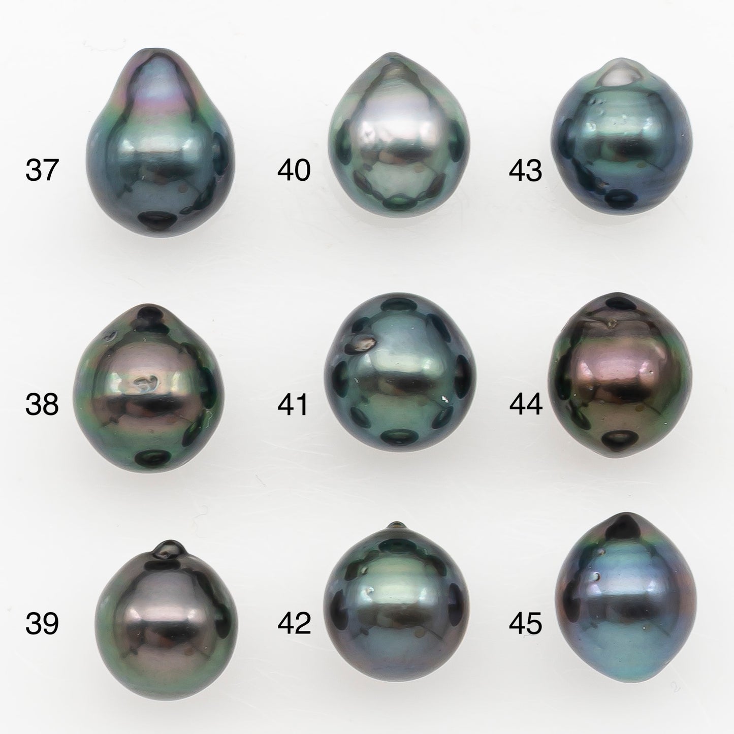 9-10mm Tahitian Pearl Natural Color with Minor Blemishes, Loose Undrilled for Jewelry Making, SKU # 3163TH