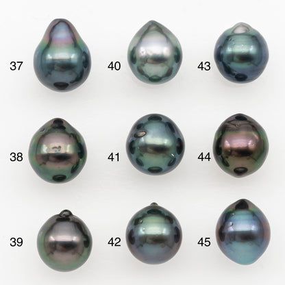 9-10mm Tahitian Pearl Natural Color with Minor Blemishes, Loose Undrilled for Jewelry Making, SKU # 3163TH