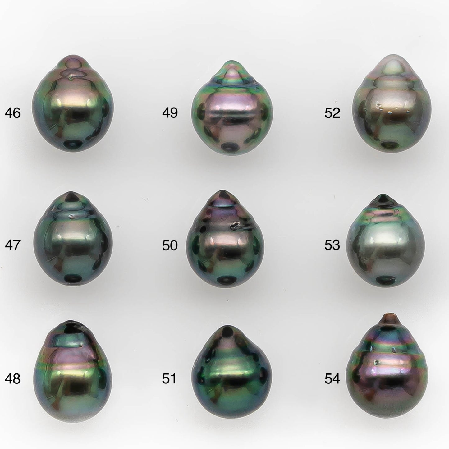 9-10mm Tahitian Pearl in Intense High Luster and Natural Color, Loose Single Piece Undrilled for Making Jewelry, SKU #2420TH