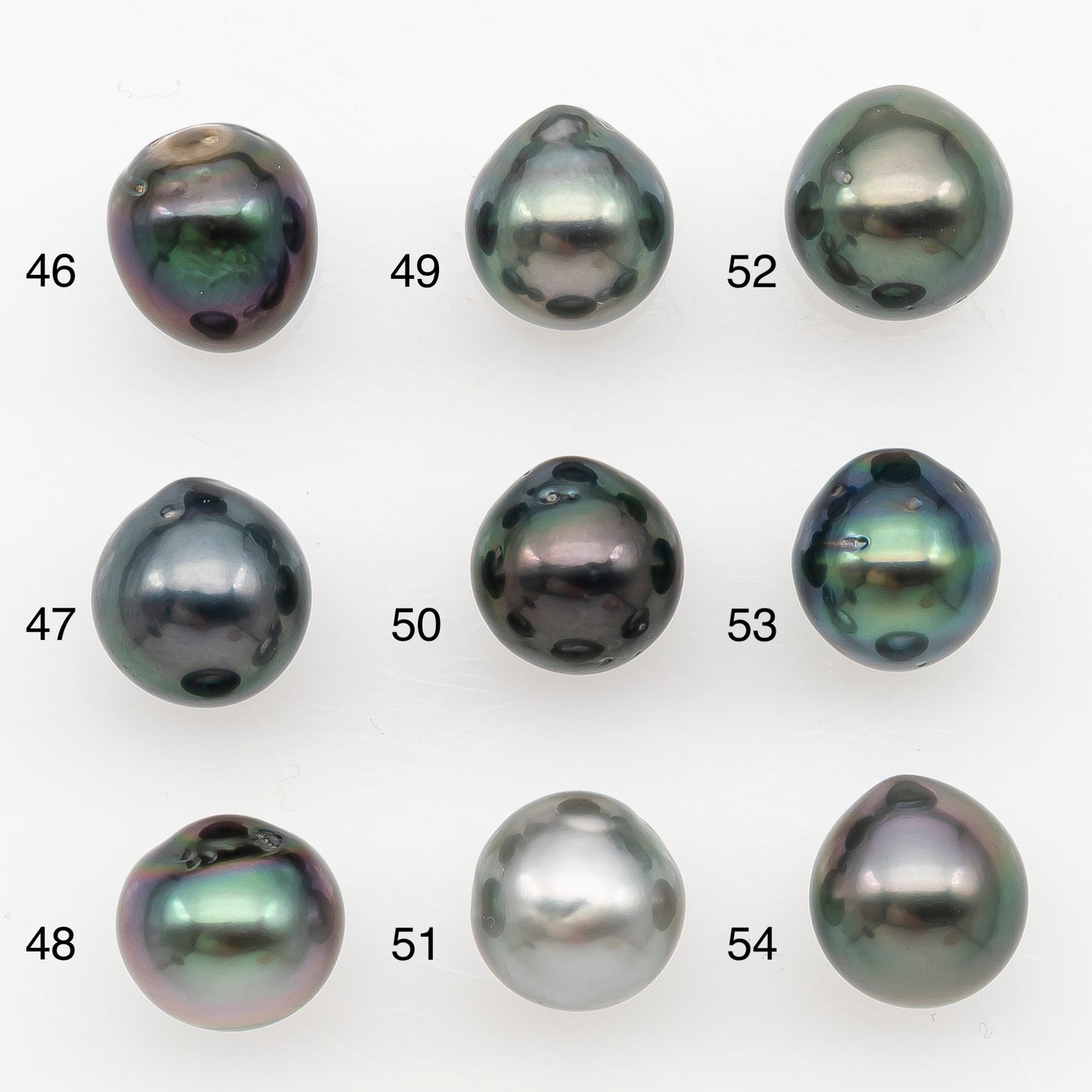 9-10mm Tahitian Pearl Natural Color with Minor Blemishes, Loose Undrilled for Jewelry Making, SKU # 3163TH