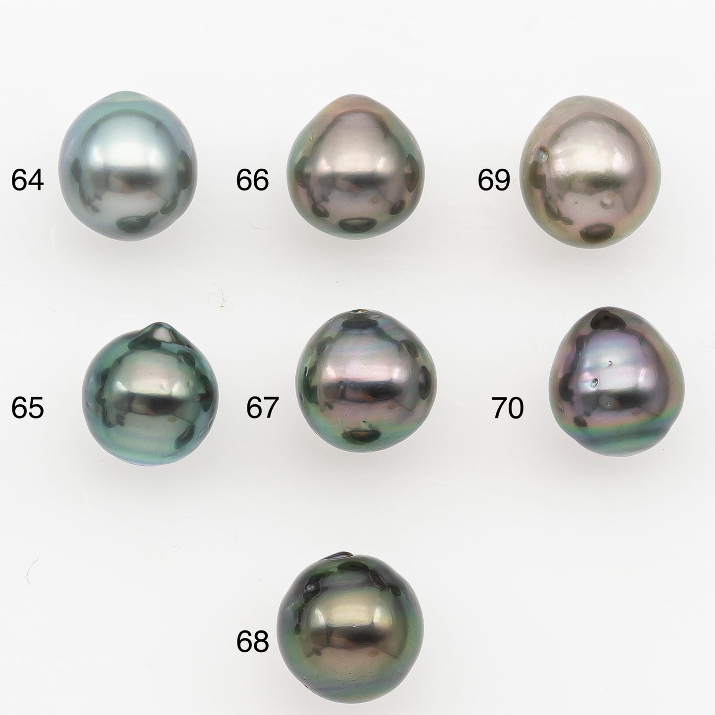 9-10mm Tahitian Pearl Natural Color with Minor Blemishes, Loose Undrilled for Jewelry Making, SKU # 3163TH
