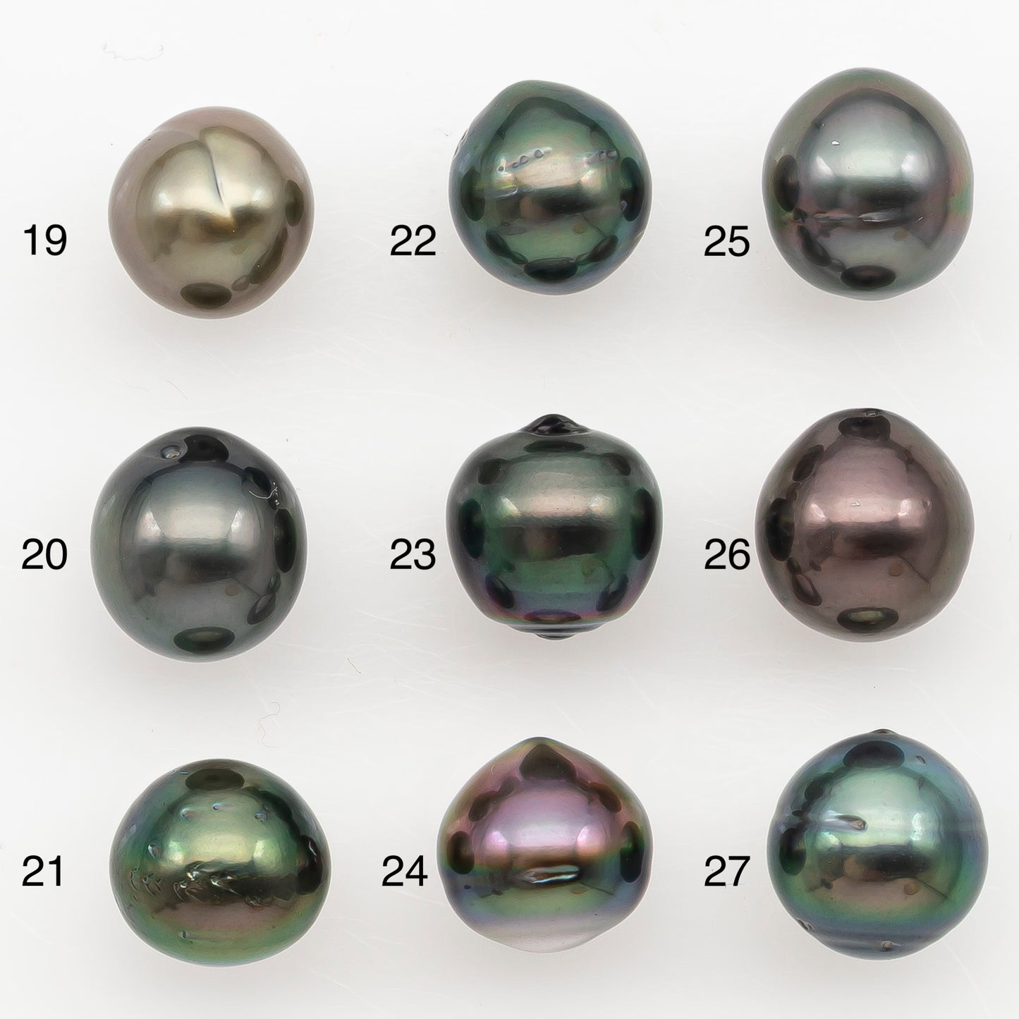 9-10mm Tahitian Pearl Natural Color with Minor Blemishes, Loose Undrilled for Jewelry Making, SKU # 3164TH