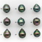 9-10mm Tahitian Pearl in Amazing High Luster and Natural Color, One Piece Undrilled for Making Jewelry, SKU # 2421TH