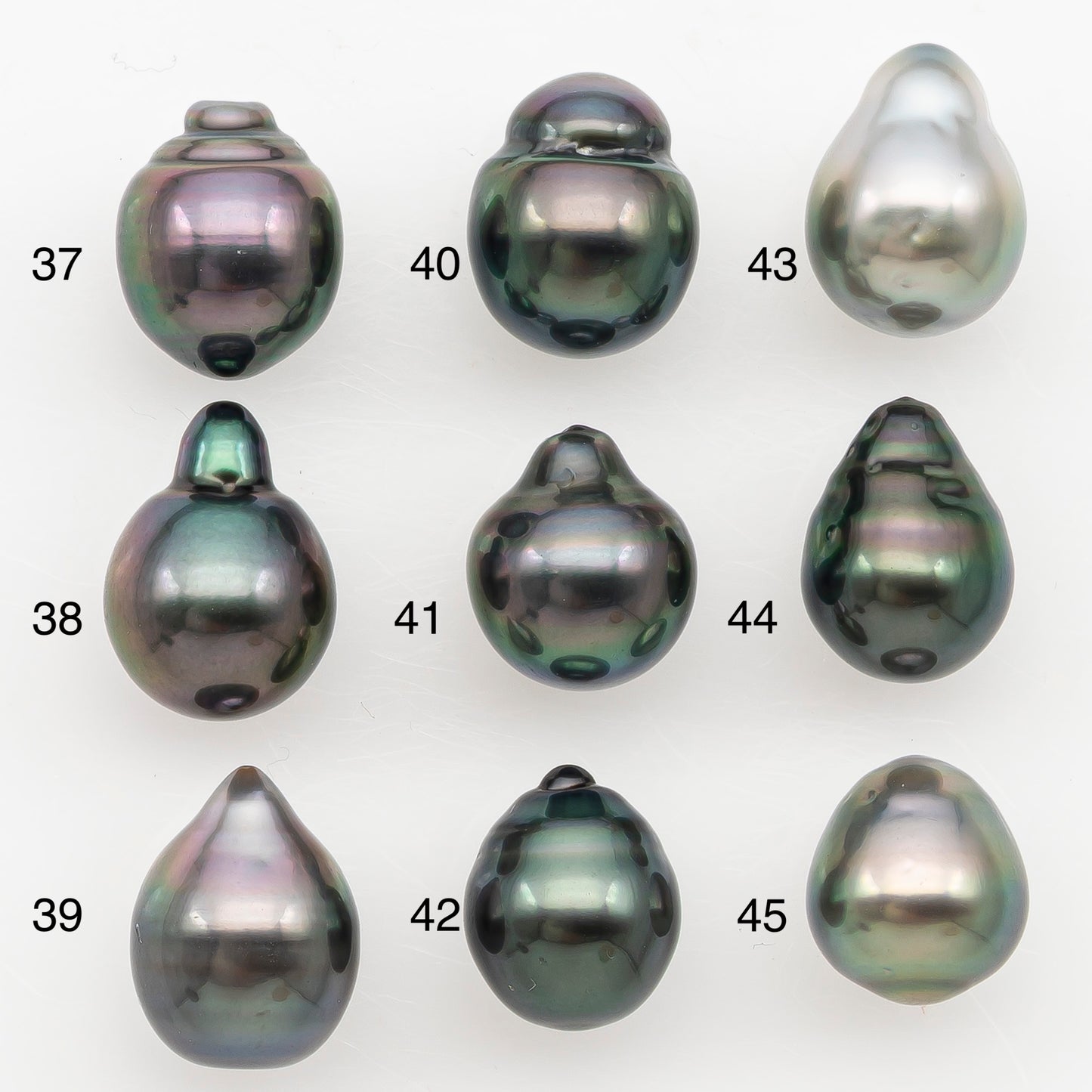 9-10mm Tahitian Pearl Natural Color with Minor Blemishes, Loose Undrilled for Jewelry Making, SKU # 3164TH