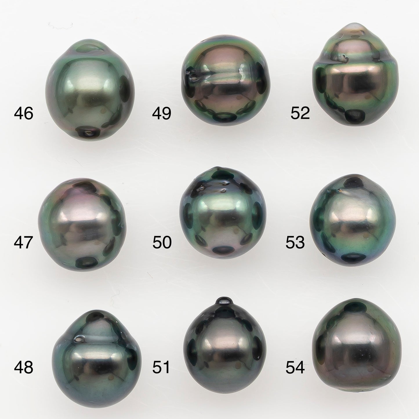 9-10mm Tahitian Pearl Natural Color with Minor Blemishes, Loose Undrilled for Jewelry Making, SKU # 3164TH
