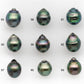 9-10mm Tahitian Pearl in Amazing High Luster and Natural Color, One Piece Undrilled for Making Jewelry, SKU # 2421TH