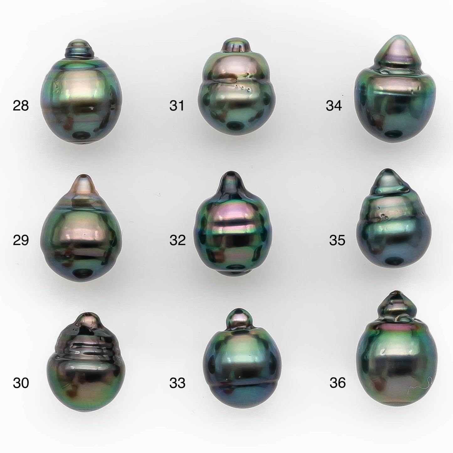 9-10mm Tahitian Pearl in High Luster and Natural Color, One Piece Undrilled for Making Jewelry, SKU # 2422TH