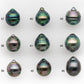 9-10mm Tahitian Pearl in High Luster and Natural Color, One Piece Undrilled for Making Jewelry, SKU # 2422TH